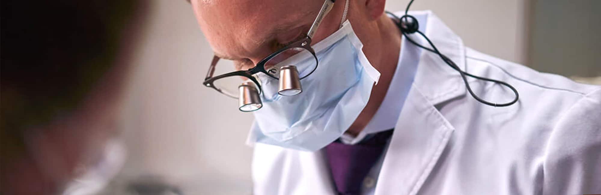 doctor performing procedure